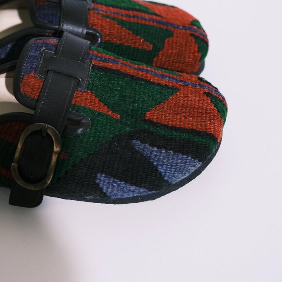Res Ipsa Kilim Clogs – Handmade in Morocco – Size 9 W / 7.5 M - Picture 4 of 4